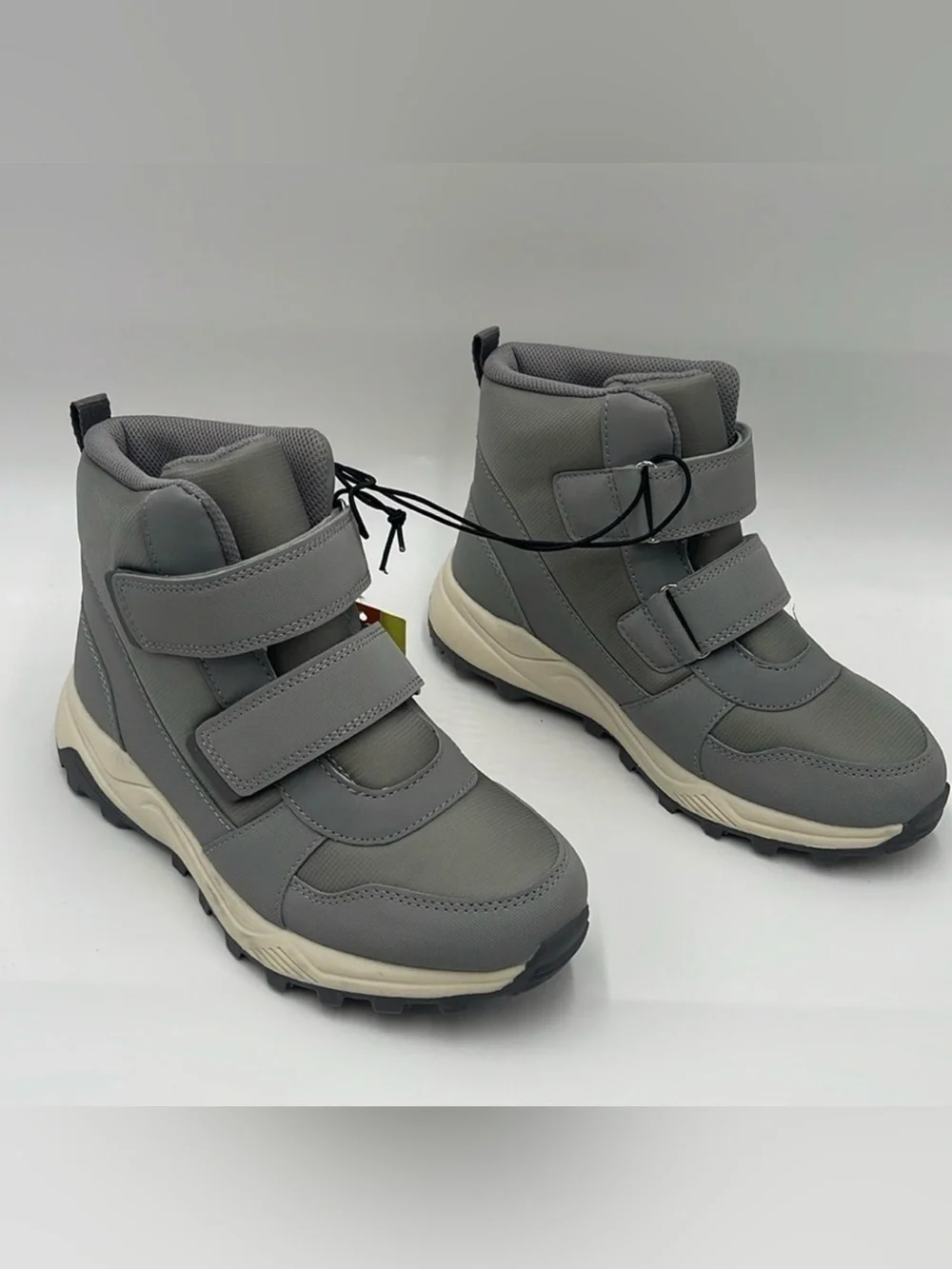 NWT All In Motion Kids Faux Leather Winter Boots Waterproof Size 4
